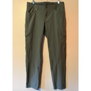 Kuhl Pants Womens 12 Green Blue Freeflex Roll Up Legs Lightweight Hiking Outdoor